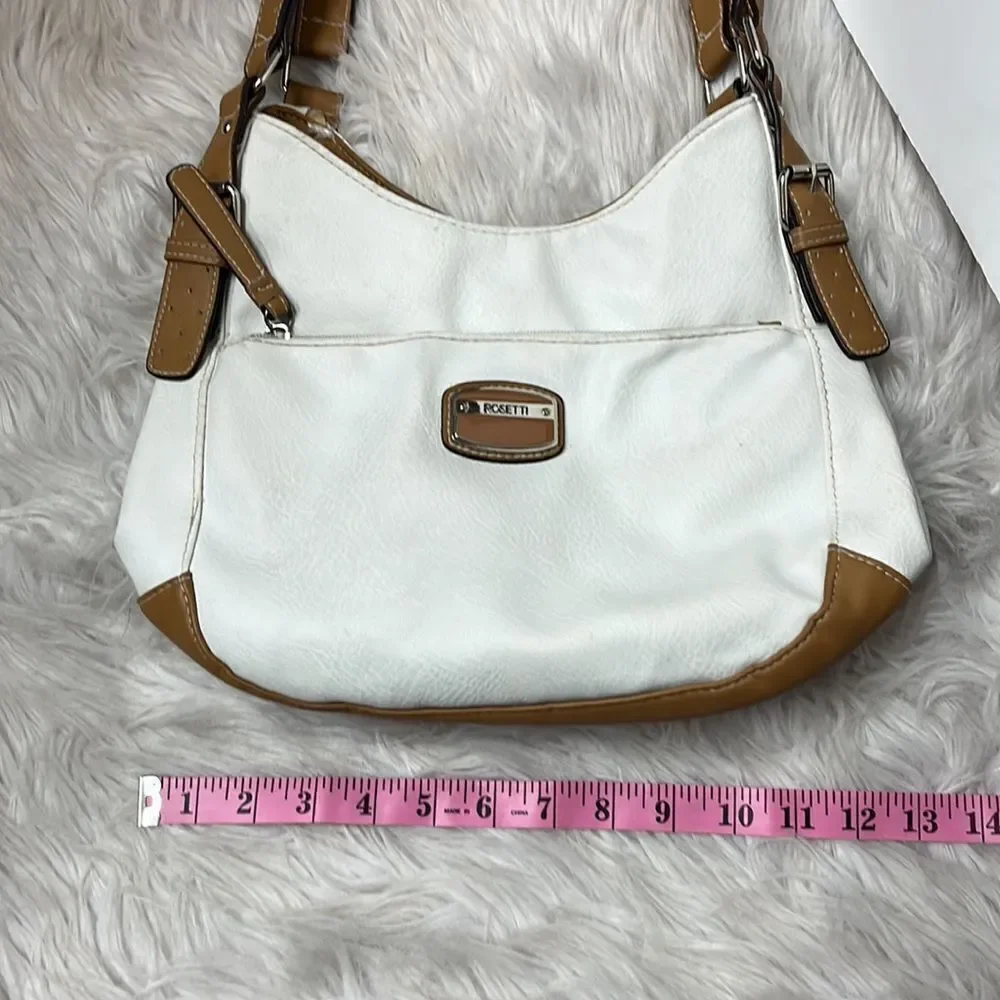 ROSETTTI WHITE & BROWN HOBO BAG